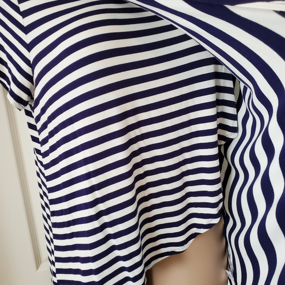 Cato Striped Short Sleeve Top - Picture 4 of 10